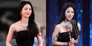 Foto Lim Ji Yeon di 2nd Blue Dragon Awards, Tunjukkan Tato di Red Carpet - Minta Maaf Pada Semua Orang Bernama Park Yeon Jin