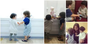 FOTO: Lucu Gemas! Saat Baby El & Gempi Main Bareng, Mirip Ngedate