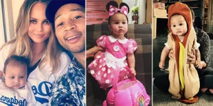 FOTO: Lucunya Baby Luna, Bayi Mungil John Legend & Chrissy Teigen