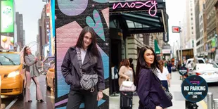 FOTO Luna Maya Jalan-Jalan Seru di New York, Tak Jawab Rumor