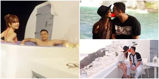 FOTO: Manisnya Bulan Madu Gilang Dirga, Cium - Berendam Bareng