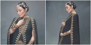 FOTO: Maternity Ayu Dewi, Cantik Dalam Balutan Baju Tradisional