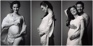 FOTO: Maternity Shoot Elegan Atiqah Hasiholan, Hamil 6 Bulan!