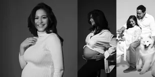 FOTO Maternity Shoot Marsha Tengker, Cantik Anggun Bernuansa B/W