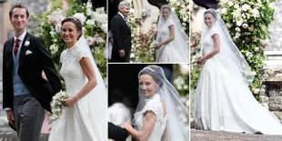[FOTO] Megahnya Gaun Pernikahan Pippa Middleton, Cantik Elegan!