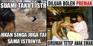 Foto Meme Konyol Ini Jadi Bukti Suami Takut Istri Itu Nyata!