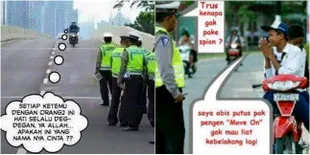 FOTO: Meme-Meme 'Polantas' Sedang Bekerja Ini Bikin Ngakak Total