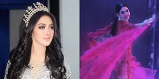 FOTO Memukau Pakai Gaun Merah Ini, Syahrini Tampak Makin Langsing