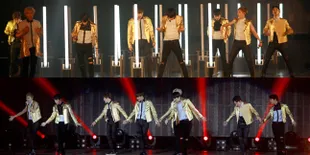 FOTO: Menggebrak! EXO Sukses Bikin Fans Indonesia Histeris Puas