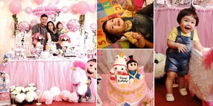 FOTO: Mewahnya Pesta Ultah Baby Gempi, Serba Pink & Bikin Gemas!