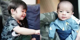 Foto Mikhael Moeis di Usia 2 Minggu, Kakak Raphael Bahagia Banget