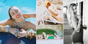FOTO: Miley Cyrus Nekat Tanpa Busana & Pose Hot di Atas Ranjang