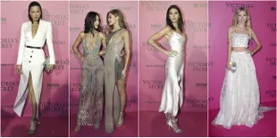FOTO Model Victoria's Secret Gemerlapkan Karpet Merah After-Party