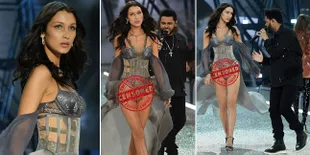 FOTO: Momen Awkward Bella Hadid & The Weeknd di VS Show 2016