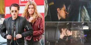 FOTO: Momen Mesra Kristen Stewart & Stella Maxwell Saat Ciuman