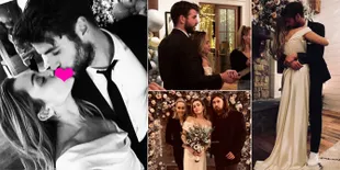 FOTO: Momen Romantis di Pernikahan Miley Cyrus & Liam Hemsworth