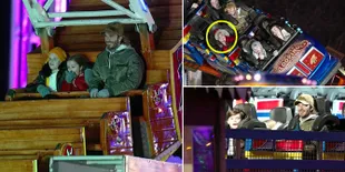 FOTO Momen Seru David, Harper & Cruz Beckham di Winter Wonderland