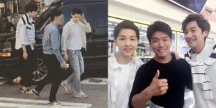 FOTO: Momen Song Joong Ki & Lee Kwang Soo Syuting Drama Bareng