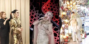 Foto: Momen Syahrini Kenakan Gaun Gold & Bronze Yang Begitu Mewah