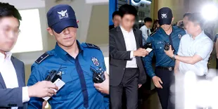 FOTO: Momen T.O.P Dikeluarkan Dari Kepolisian Karena Kasus Ganja