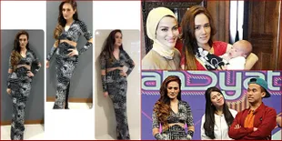 FOTO: Muncul ke Publik Pasca Melahirkan, Mulan Langsing & Cantik!