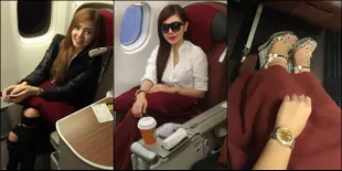 [FOTO] Naik Pesawat Mewah, Harga Outfit Bella Shofie Hampir 1 M!