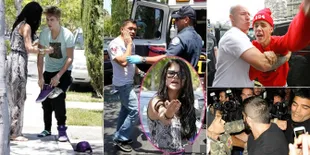 FOTO: Naik Pitam, Ketika Justin Bieber Marah & 'Hajar' Paparazzi