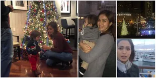 FOTO: Natal Jessica Iskandar di Amerika Bareng Baby El, Hangat