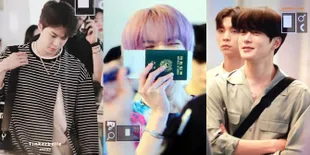 FOTO: NCT 127 Berangkat ke Jakarta, Masih Ngantuk Tapi Gantengnya Nggak Santai