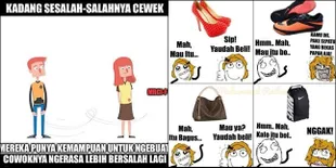 FOTO: Ngakak, Meme 'Cewek Selalu Benar' Ini Bikin Pusing Cowok