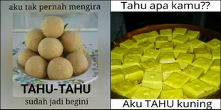 FOTO: Ngakak, Inilah Meme 'Tahu' Yang Bakal Bikin Kamu Baper