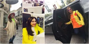 FOTO Nia Daniati Keliling Amerika, Naik Pesawat & Limousine Mewah
