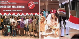 FOTO: Nita Sofiani Rayakan Kemerdekaan RI di Mumbai, Seru Banget!