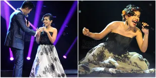 Foto Novita Dewi Diva Elegan Skyscrapper di X Factor Indonesia