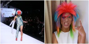 FOTO: Nyentrik! Begini Gaya Aming Saat Dandan Mirip David Bowie