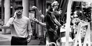 FOTO: Pakai Kacamata Unik, Rio Dewanto Syuting 'FILOSOFI KOPI 2'