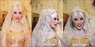 Foto: Pakai Kebaya Mewah Berhijab, Angel Lelga Siap Menikah?