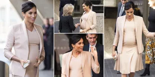 FOTO: Pamer Baby Bump & Rambut Baru, Meghan Markle Makin Cantik!