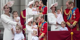 FOTO: Pangeran George & Putri Charlotte Sapa Ribuan Warga Inggris