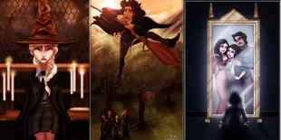 FOTO: Para Prince & Princess Disney Pernah Sekolah di Hogwarts!