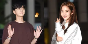 FOTO Park Min Young - Park Seo Joon Hadiri Pesta Perpisahan Drama