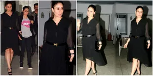 FOTO: Party Bareng Karisma, Kareena Cantik Dengan Heels Tinggi