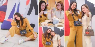 FOTO: Pasca Putus, Luna Maya Jalan Bareng Shandy Aulia ke Korea