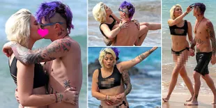 FOTO: Peluk Cium - Gendong Manja, Paris Jackson Umbar Kemesraan