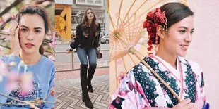 FOTO: Pemotretan di Jepang, Raisa Secantik Bunga Sakura