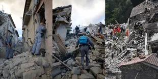 FOTO: Penampakan Italia Usai Diguncang Gempa, Pilu Bak Kiamat