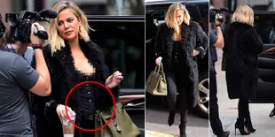 FOTO: Penampakan Perut Buncit Khloe Kardashian Yang Hamil 5 Bulan
