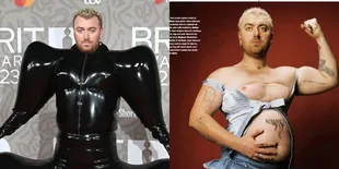 Foto Penampilan Nyentrik Sam Smith yang Merasa Dirinya Buka Pria Atau Wanita, Terbaru Pose Ala Ibu Hamil 