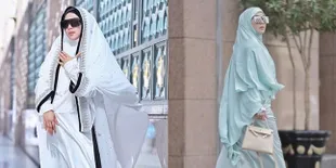 FOTO: Penampilan Tertutup dan Elegan Syahrini Ketika Ibadah Umrah