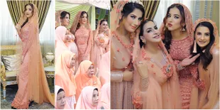FOTO: Pengajian Tasya Farasya, Cantik Bernuansa Peach Menawan